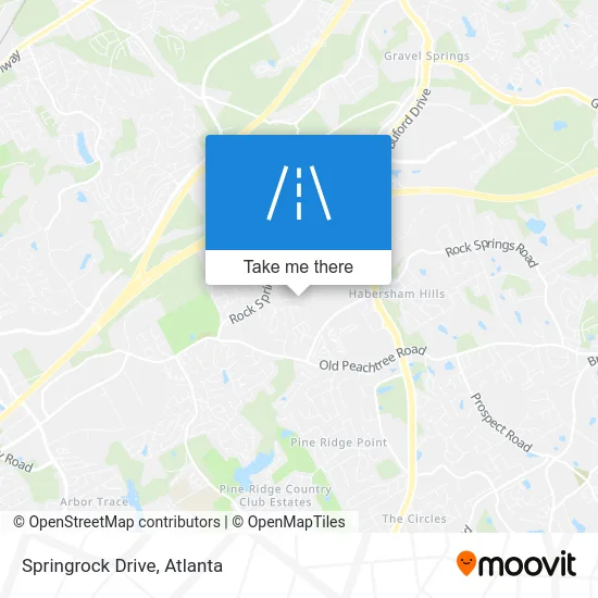 Springrock Drive map