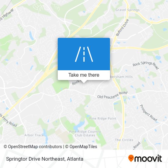 Mapa de Springtor Drive Northeast