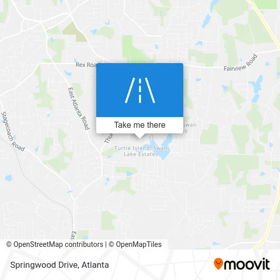 Springwood Drive map