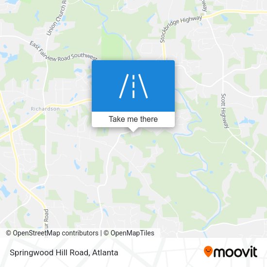 Springwood Hill Road map