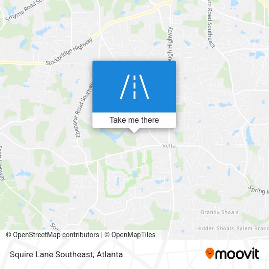Squire Lane Southeast map