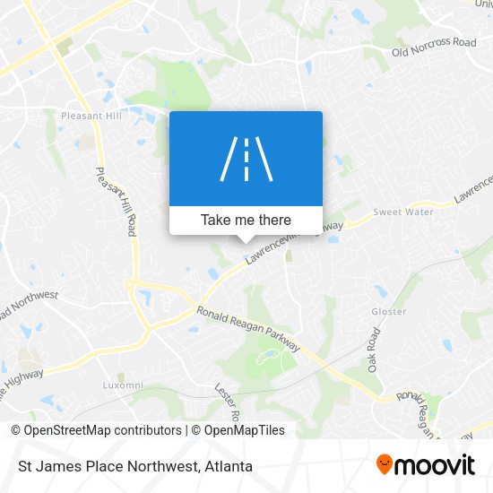 Mapa de St James Place Northwest