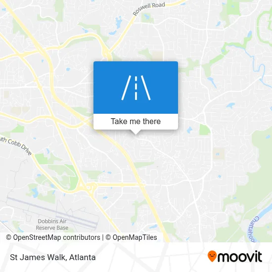 St James Walk map