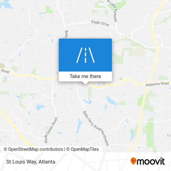 St Louis Way map