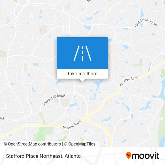 Mapa de Stafford Place Northeast