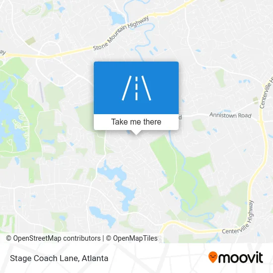 Stage Coach Lane map