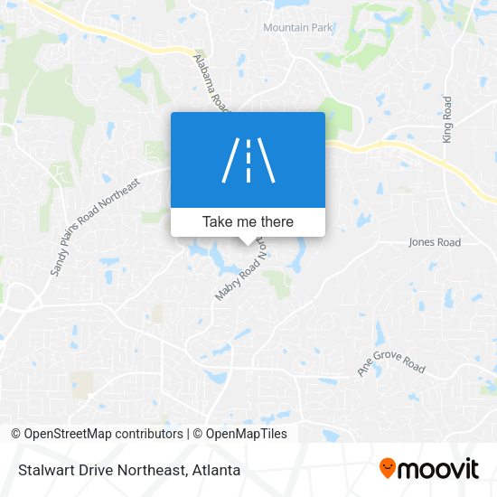 Stalwart Drive Northeast map