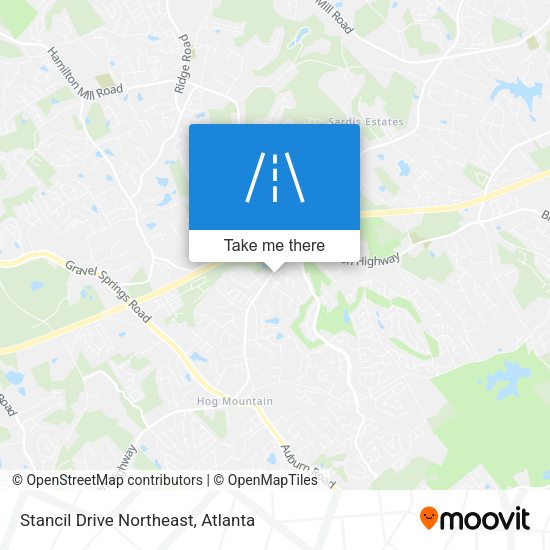 Mapa de Stancil Drive Northeast