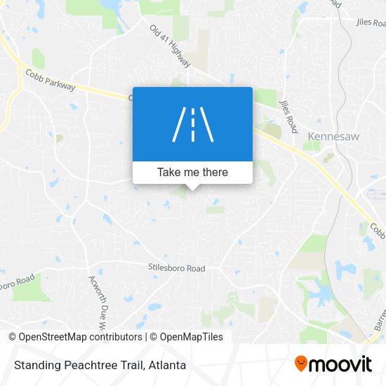 Mapa de Standing Peachtree Trail