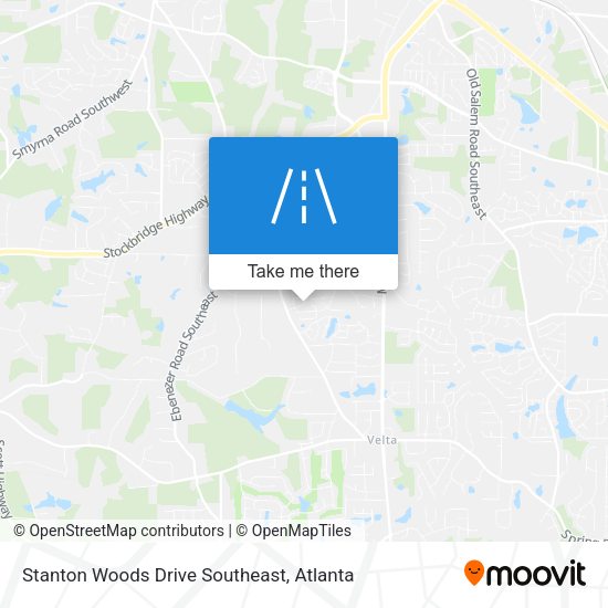 Mapa de Stanton Woods Drive Southeast
