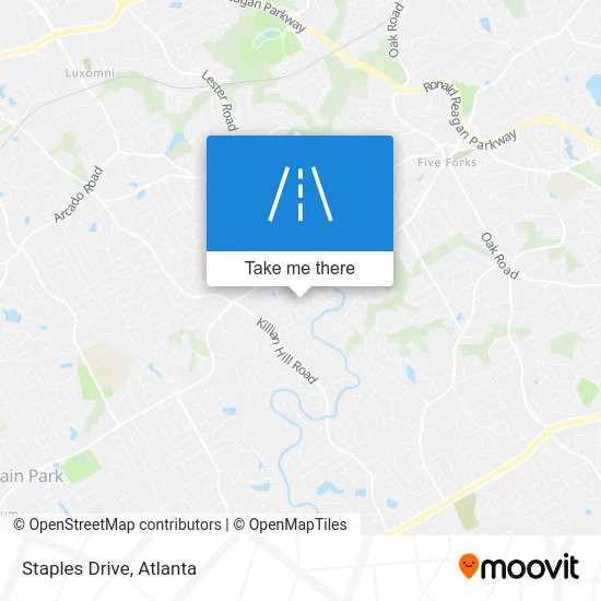 Staples Drive map
