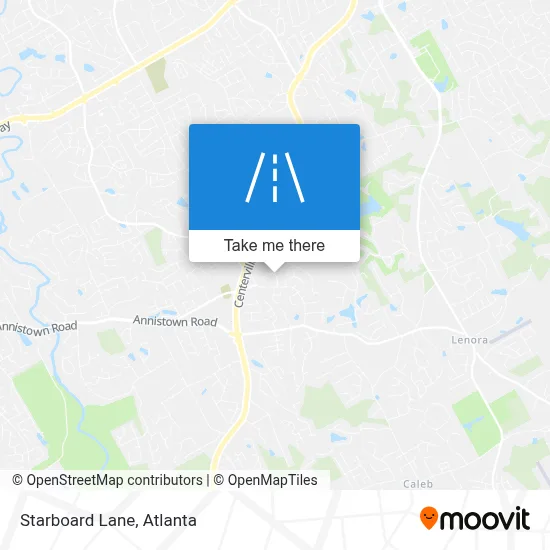 Starboard Lane map