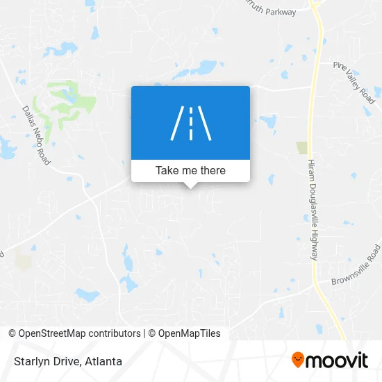 Starlyn Drive map