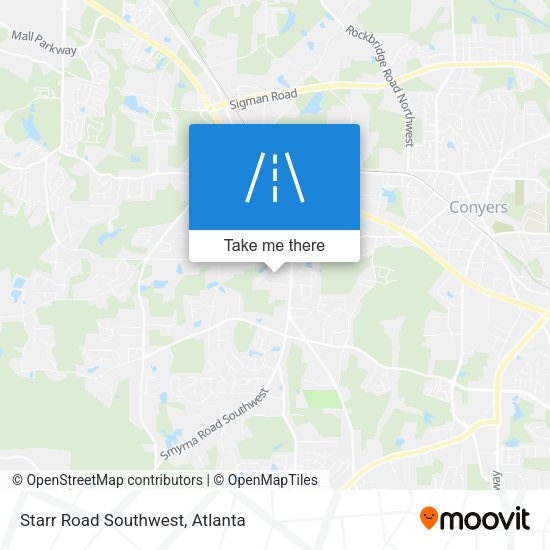 Starr Road Southwest map