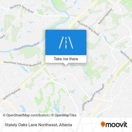 Mapa de Stately Oaks Lane Northwest