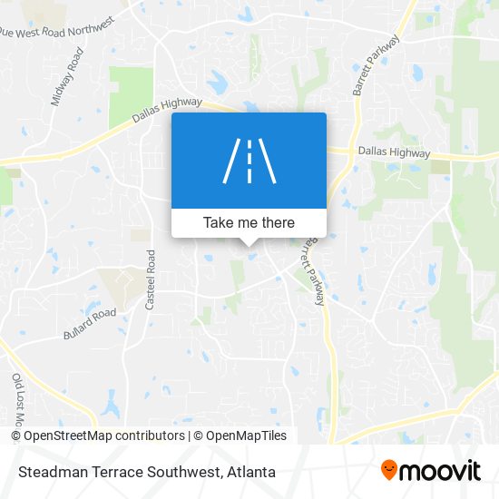 Mapa de Steadman Terrace Southwest