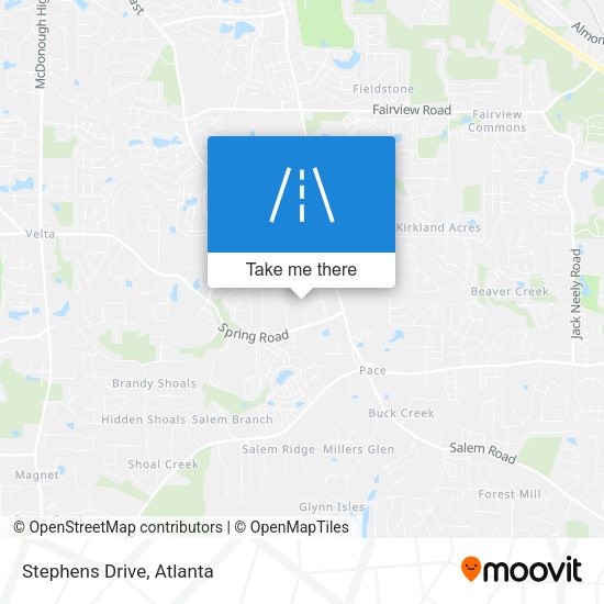Mapa de Stephens Drive