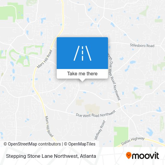 Stepping Stone Lane Northwest map