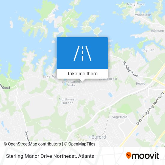 Sterling Manor Drive Northeast map
