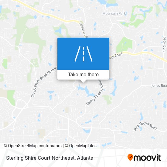 Mapa de Sterling Shire Court Northeast