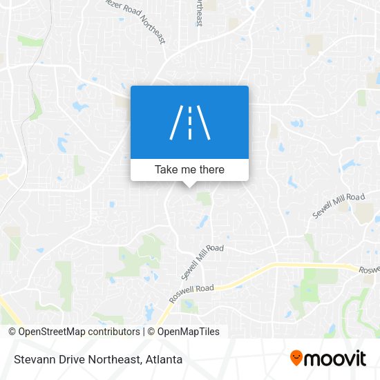 Stevann Drive Northeast map