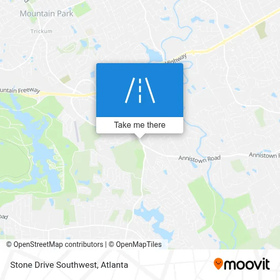Stone Drive Southwest map