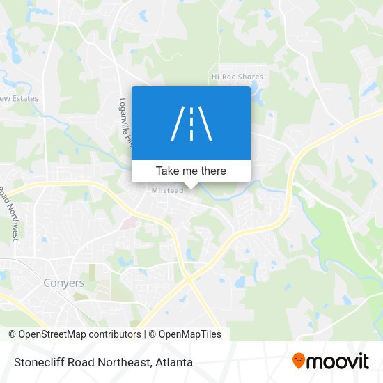 Stonecliff Road Northeast map