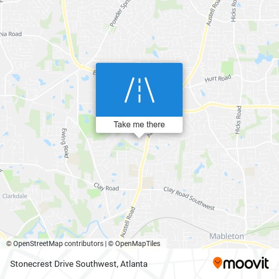 Mapa de Stonecrest Drive Southwest