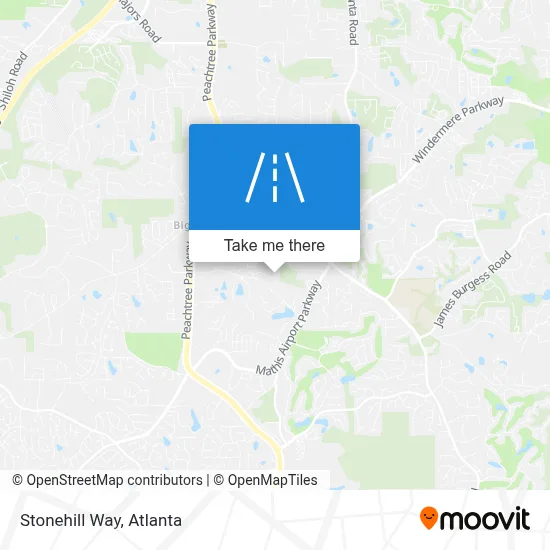Stonehill Way map
