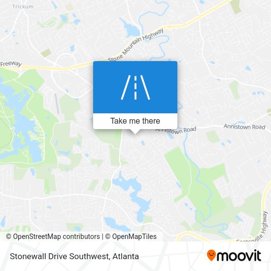 Mapa de Stonewall Drive Southwest