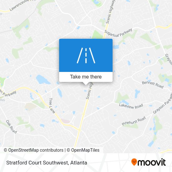 Stratford Court Southwest map