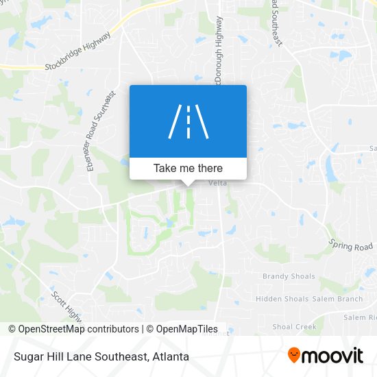 Mapa de Sugar Hill Lane Southeast