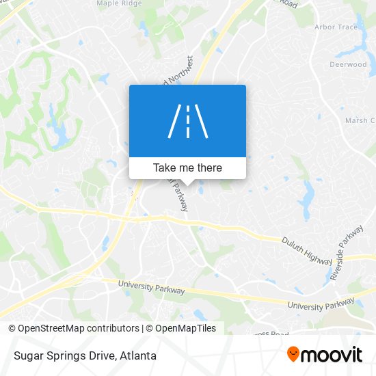 Sugar Springs Drive map