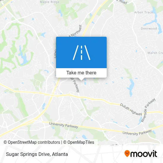 Sugar Springs Drive map