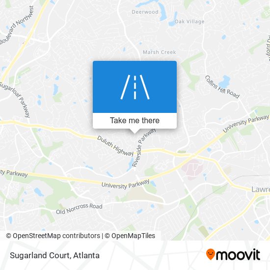 Mapa de Sugarland Court