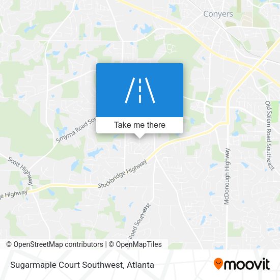 Mapa de Sugarmaple Court Southwest