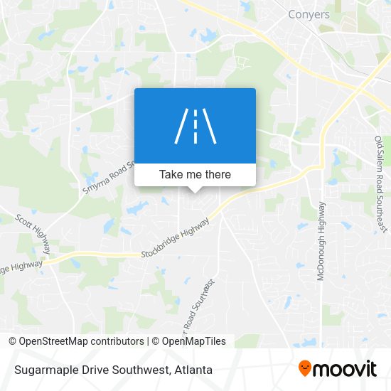Mapa de Sugarmaple Drive Southwest