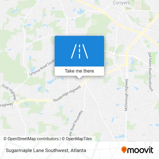Sugarmaple Lane Southwest map