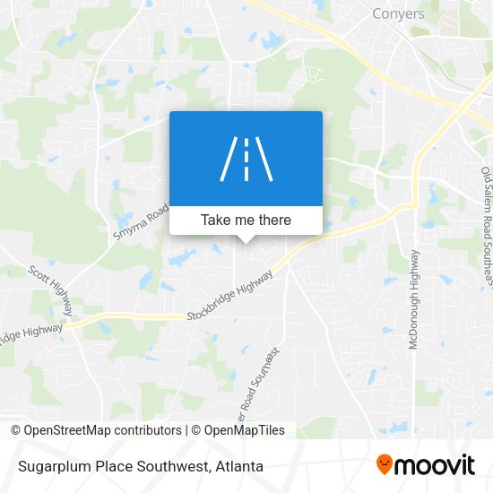 Sugarplum Place Southwest map