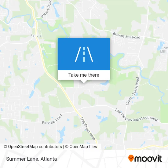 Summer Lane map