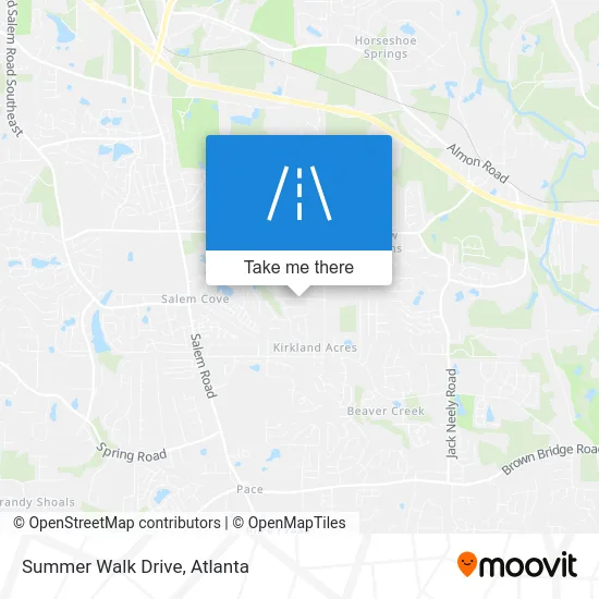 Summer Walk Drive map
