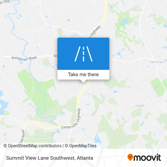 Summit View Lane Southwest map