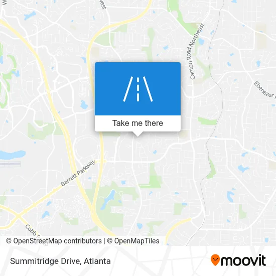 Summitridge Drive map