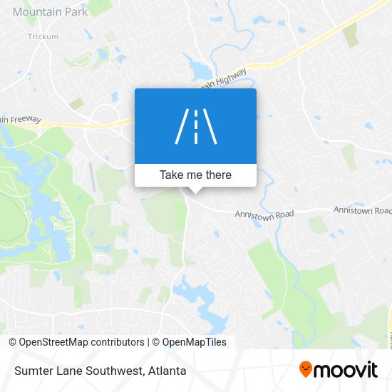 Sumter Lane Southwest map