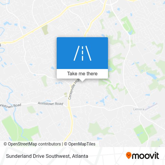 Sunderland Drive Southwest map