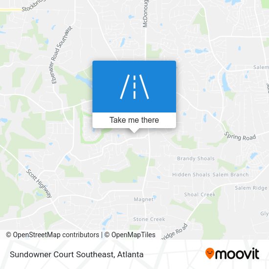 Sundowner Court Southeast map