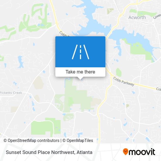Mapa de Sunset Sound Place Northwest