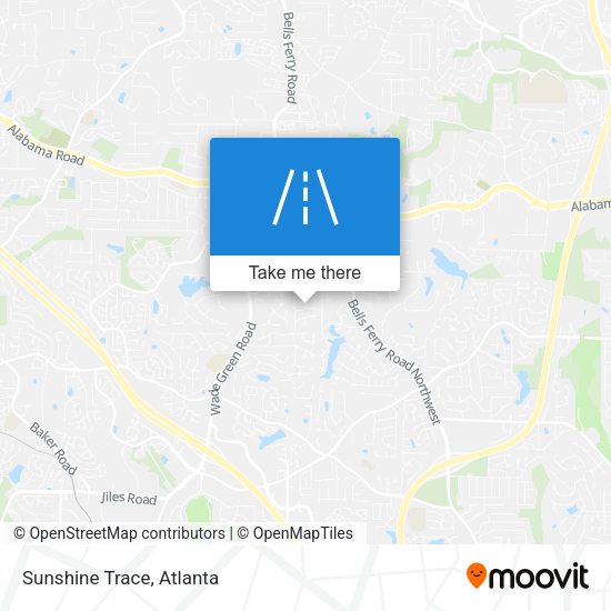 Mapa de Sunshine Trace