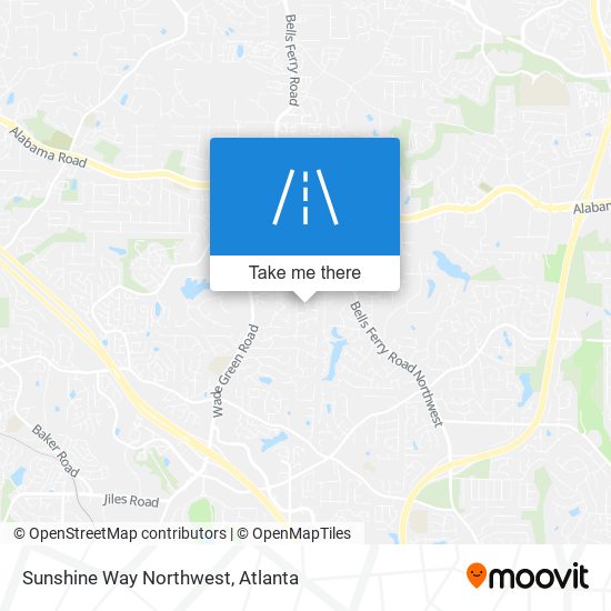 Sunshine Way Northwest map