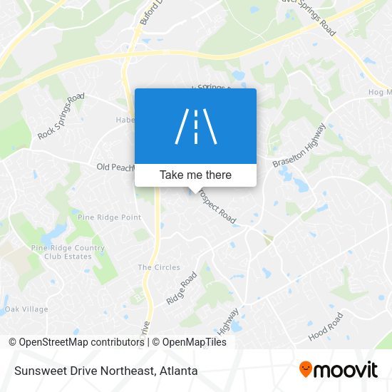 Sunsweet Drive Northeast map